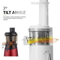 Portable Slow Juicer Cold Press Juicer Mixer Electric Screw Bar Masticating Blender and Easy Clean Juice Cup Home Applicance