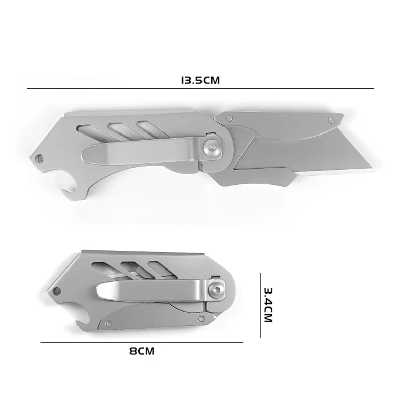 Складной нож из нержавеющей стали острый карманный с задней шиной для