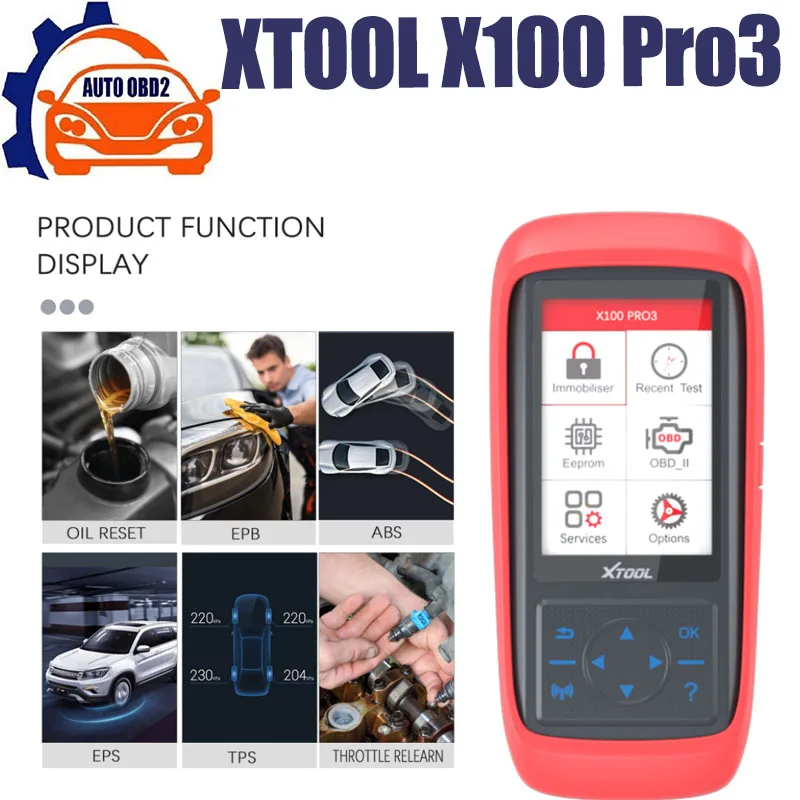

Инструмент для диагностики автомобиля XTOOL X100 PRO3 X100 PRO2