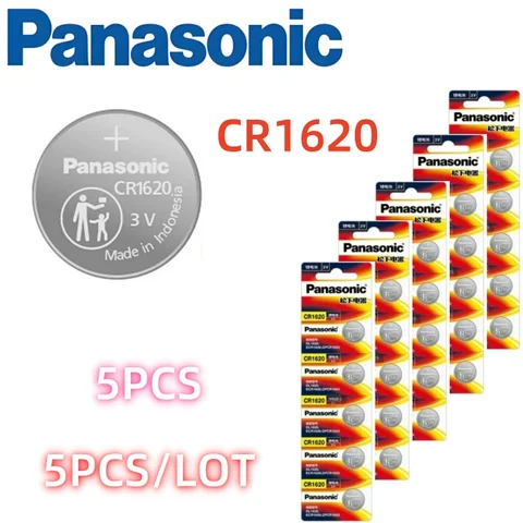 Panasonic 5-30 шт. 3 В CR1620 ECR1620 DL1620 батарейки-таблетки литиевая батарея для часов электронные игрушечные калькуляторы