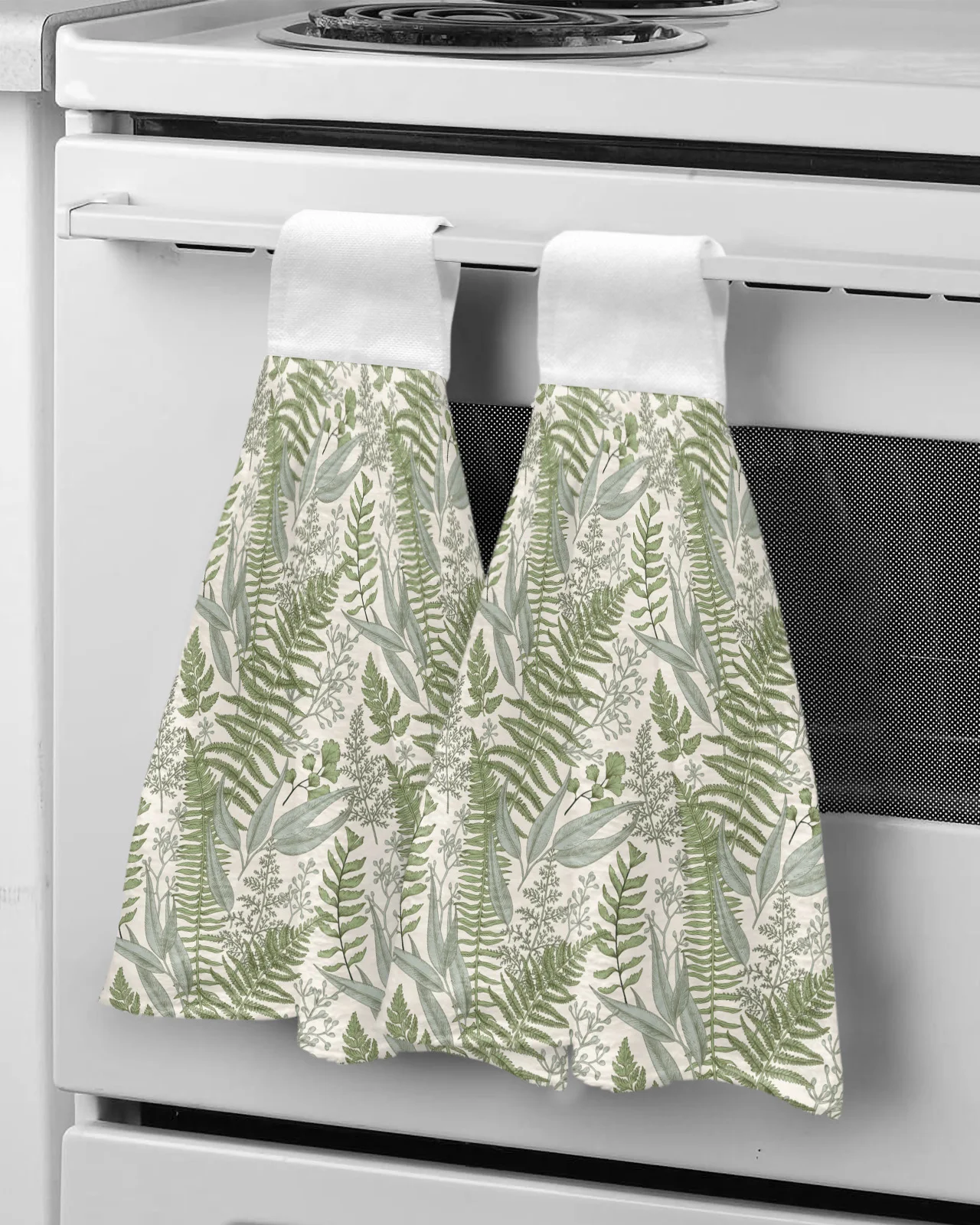 

Tropical Plant Leaves Microfiber Hand Towels Absorbent Towels Handkerchief Kitchen Tableware Cleaning Towel