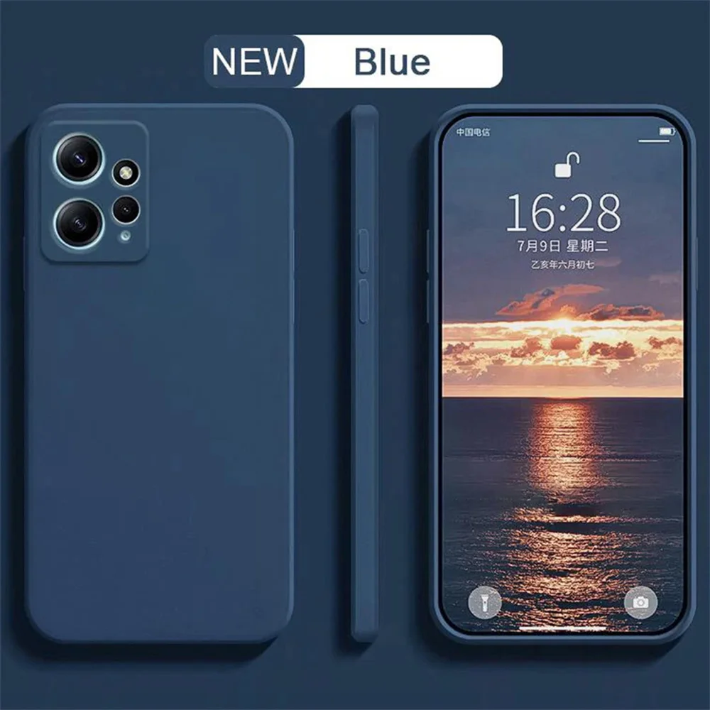 Фото Акция: Жидкий силиконовый чехол для Redmi Note 12 4G, защитный чехол из TPU для Xiaomi Redmi Note 12 4G №1