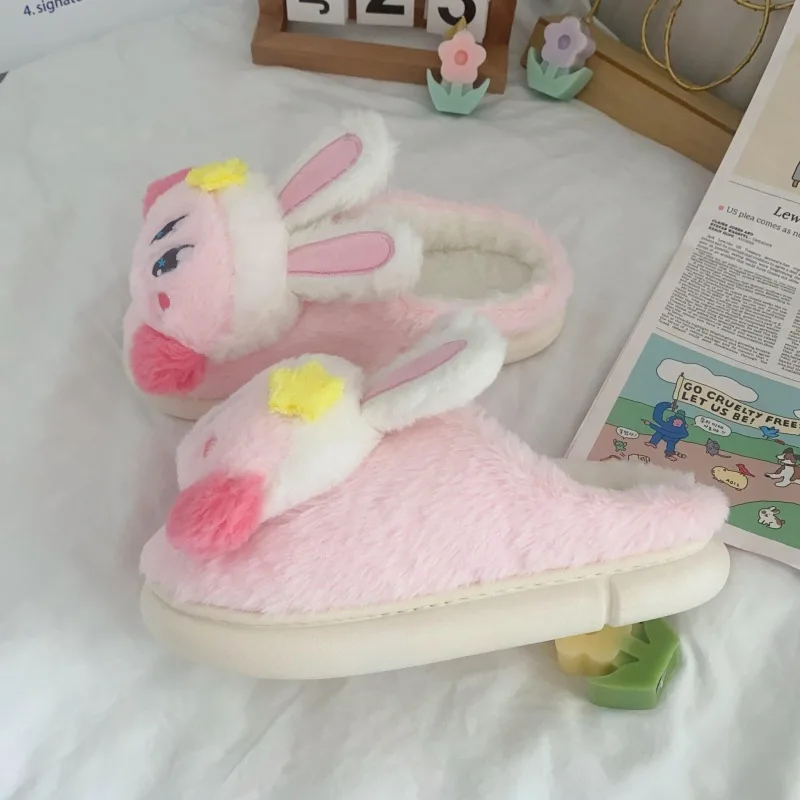 Новые милые симпатичные хлопковые тапочки Kirby домашние Нескользящие теплые для
