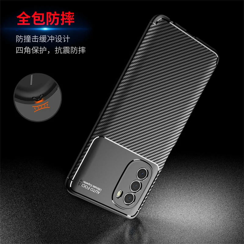 Luxury Business Case For Motorola Moto G51 Case For Moto G51 Cover Funda Shell Shockproof Protective Back Bumper For Moto G51