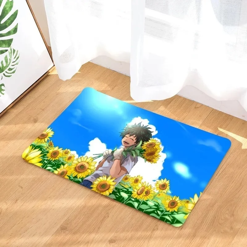 

Rug Hallway Anti Bath Carpet Mat Slip Bedroom Kitchen Children Crawling Anime My Hero Academia Lounge Rug Area Rugs Mat bedside