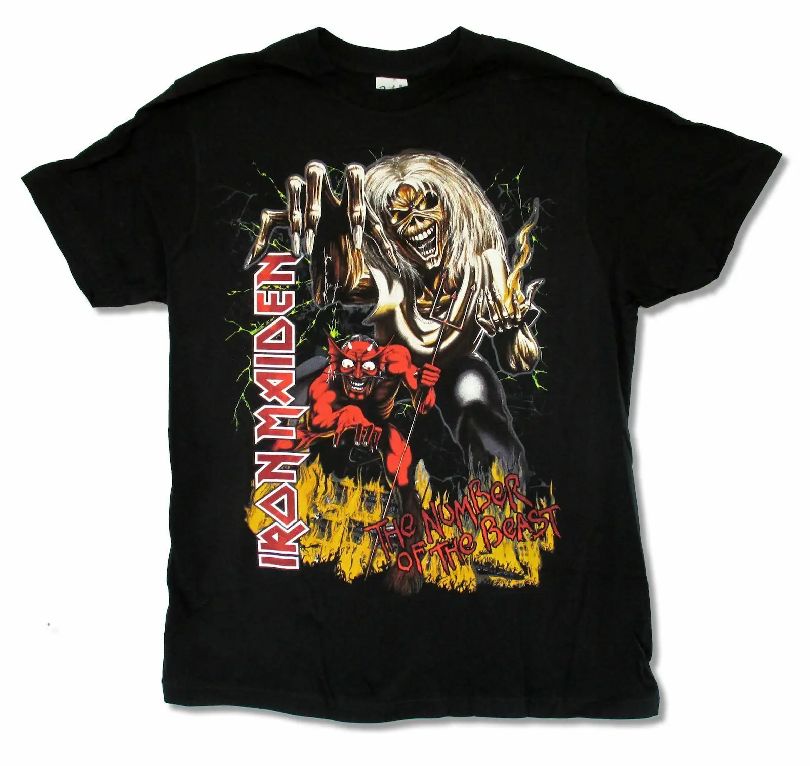 

Iron Maiden The Number of the Beast Mens Black T Shirt New Music Band