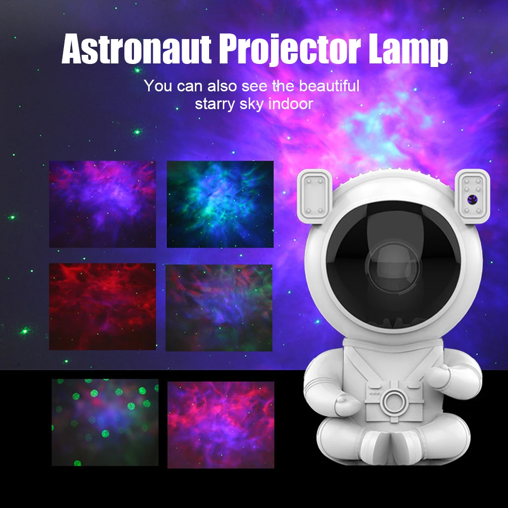 

Astronaut Galaxy Light Star Projector Bedroom Starry Sky Lamp with Remote Control Multiple Nebula Colors 360 ° Adjustable Design