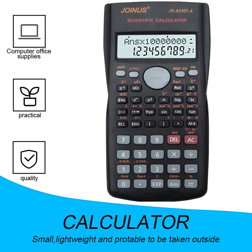 

Scientific Calculator with 240 Functions and 2-Line Screen Multi-purpose Portable Student Calculator for Math Teaching