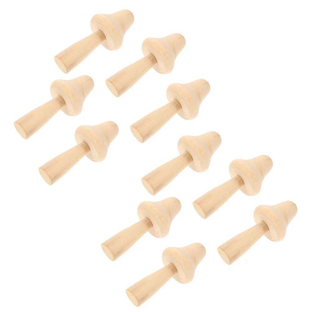 15 шт. маленькие деревянные грибы детские игрушки DIY крючок для фигурки природы
