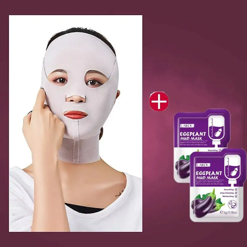 

Adjustable V Face Bandage Lift Up Belt Reduce Double Chin Face Sculpting Sleeping Mask Facial Skin Care Tool Face Lifting Tapes