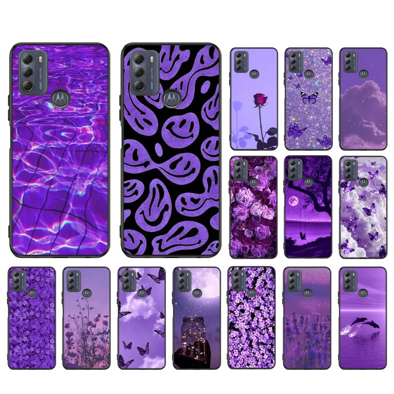 

Case for Motorola G72 G13 G32 G53 G51 G71 G31 G41 G22 G60 G52 G200 GStylus G30 G10 G20 G50 G Pure Aesthetic Purple