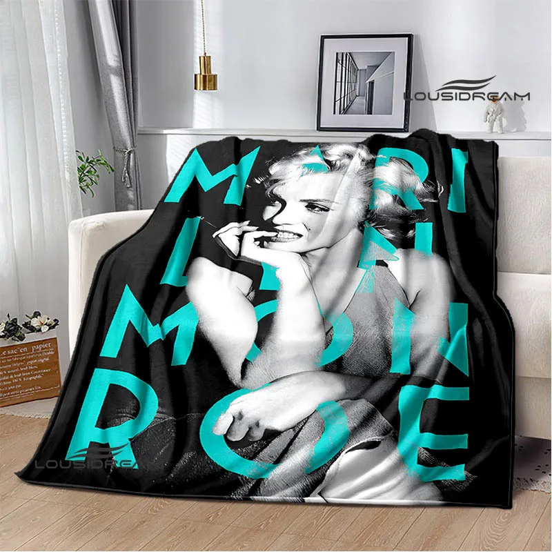 LOUSIDREAM Фланелевое одеяло с принтом Мэрилин Монро