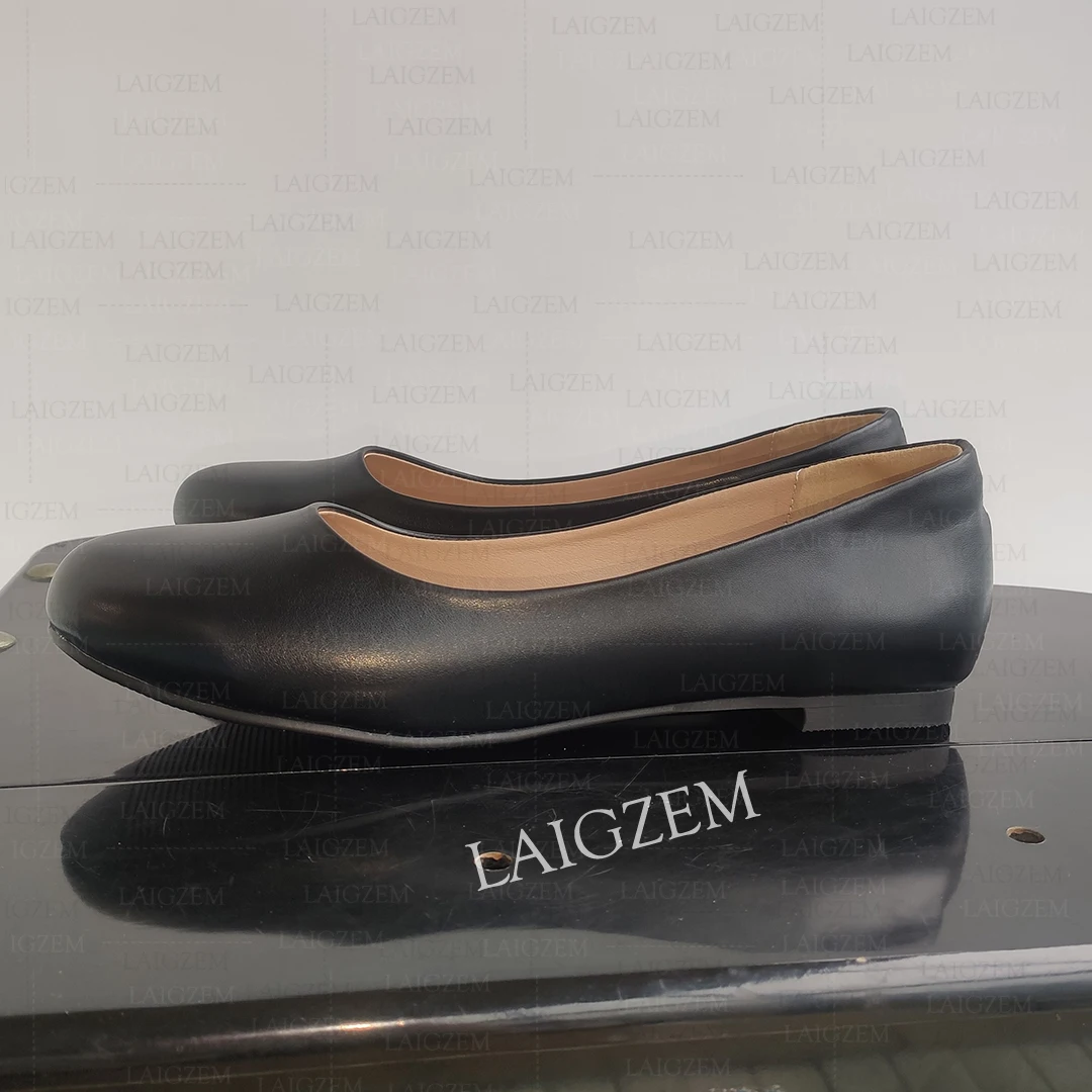 ZHIMA Женские сандалии на плоском каблуке Sandalia без шнуровки с круглым носком