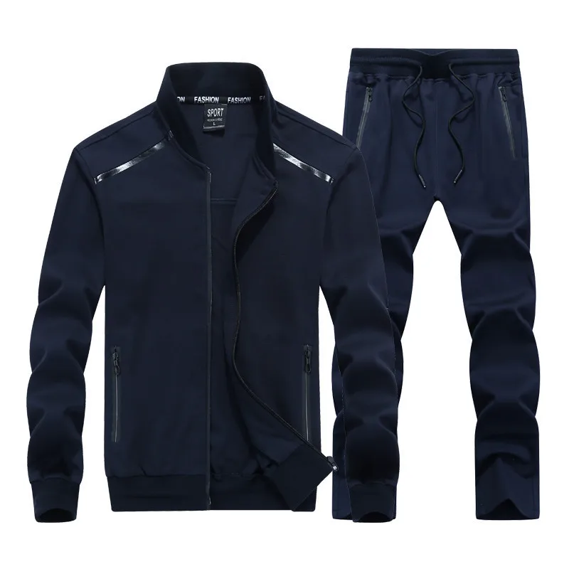 

2022 Autumn Men's Running Sets Tracksuits Male Athletic Sportswear Casual Sports Suits Jacket+Pants L-9XL Gym Clothing for Men