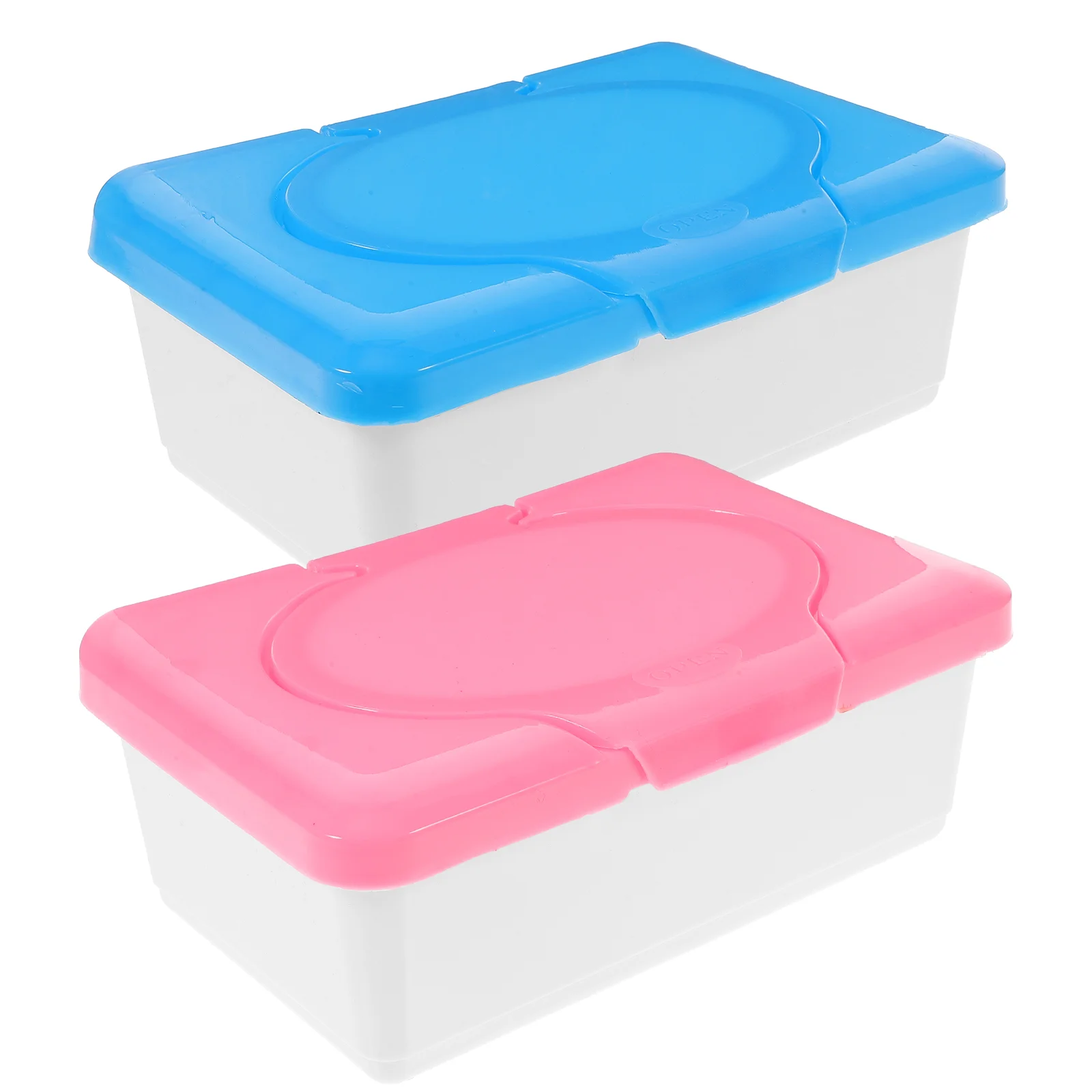 

2pcs Keeps Wipes Fresh Case Diaper and Wipe Case Toilet Tissue Box Babywipes Case Storage Box Diaper Wipe Holder