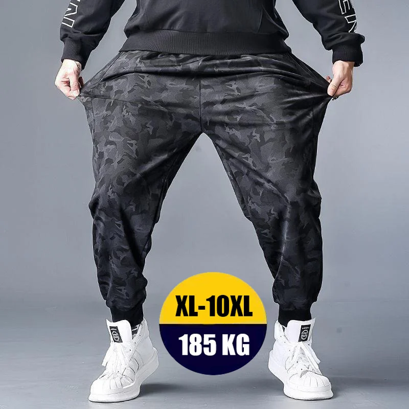 

Summer Casual Pants For Men Oversize Sports Pants Breathable Quick Dry Mens Joggers Camouflage Sweatpants Big Fat Trousers 10XL