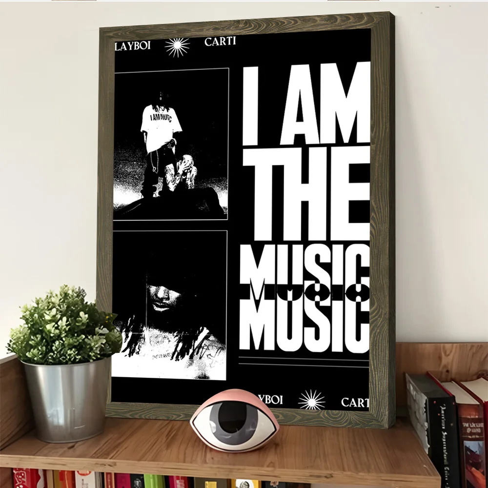 Фото Постер с принтом Playboi Carti - I Am The Music, настенная живопись на холсте, подарок для роскошного декора, украшение для стен №4