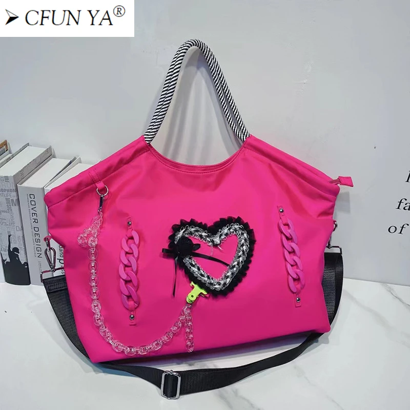 

CFUN YA Luxury Women Bag Nylon Shoulder Bag 2022 Ladies Waterproof Handbag Tote Messenger Pack Female Crossbody Travel Bag New
