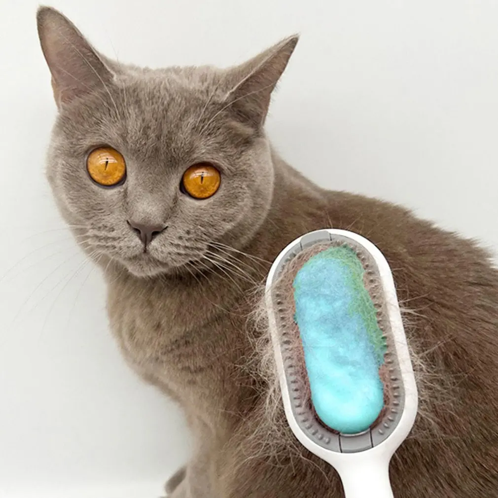 

Щетка для волос для домашних животных гребень для кошек собак массаж волос удаляет щетку для матированных вьющихся длинных волос аксессуар...