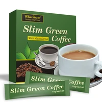 18pcsbox slim green coffee with ganoderma control weight detox tea weight loss slimming fat burning health tea diet pills