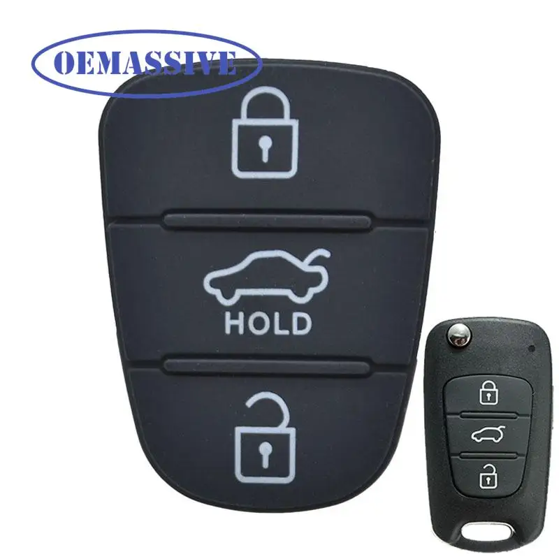 

Резиновая 3-кнопочная прокладка OEMASSIVE для Kia Soul Venga Picanto Rio Sorento Ceed Sportage для Hyundai i20 i30 корпус брелка дистанционного ключа