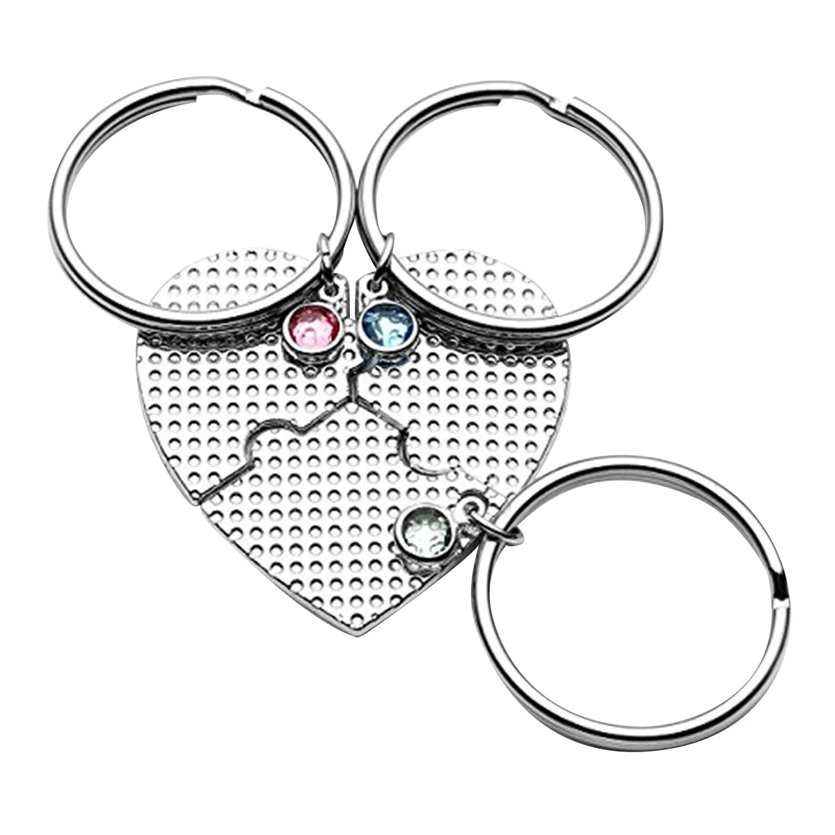 

Heart Key Pendant Bag Hanging Shape Keychains Puzzle Rings Fashion Holder Decor Accessories