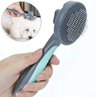 self cleaning hair removal comb cat brush grooming tool pet cleaning supplies massage dog hair shedding trimme