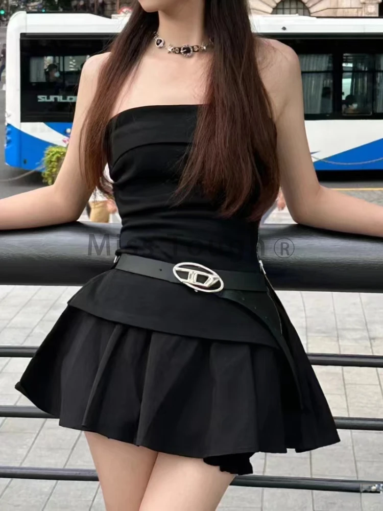 Летняя мода Тонкий комплект с открытыми плечами из 2 предметов Женский