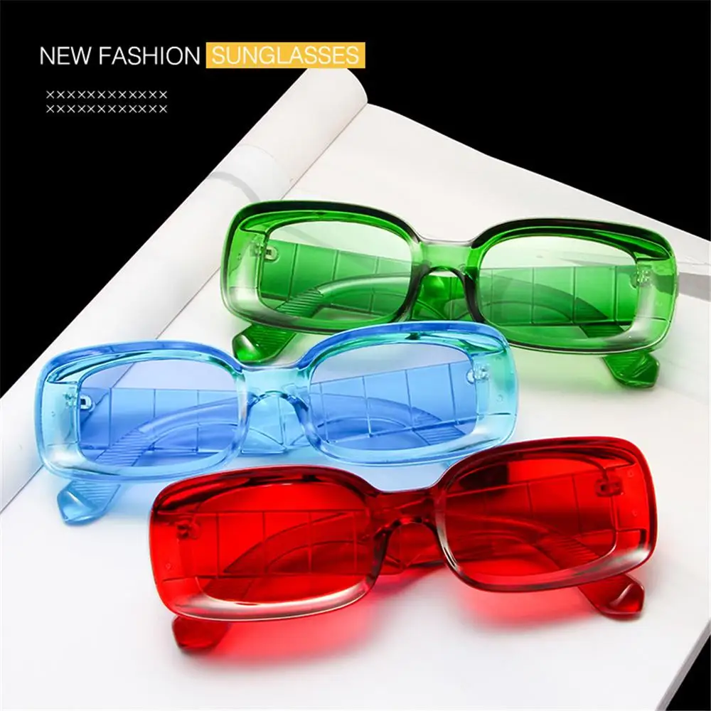 

Fashion Retro Small Rectangle Sunglasses Clear Blue Sunglasses Men Women Vintage Shades Square Sun Glasses UV400 Eyewear