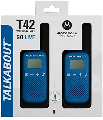 

Motorola Talkabout T42 PMR radio (set of 2, PMR446, 16 channels, range 4 km) blue