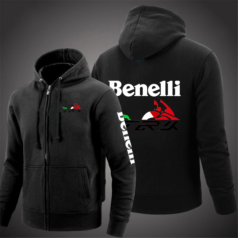 

Spring Benelli TRK 502X Printing Sweatshirts Leisure for men Zip Hoodie College Harajuku Casual Jacket Hip hop Sweatshirts