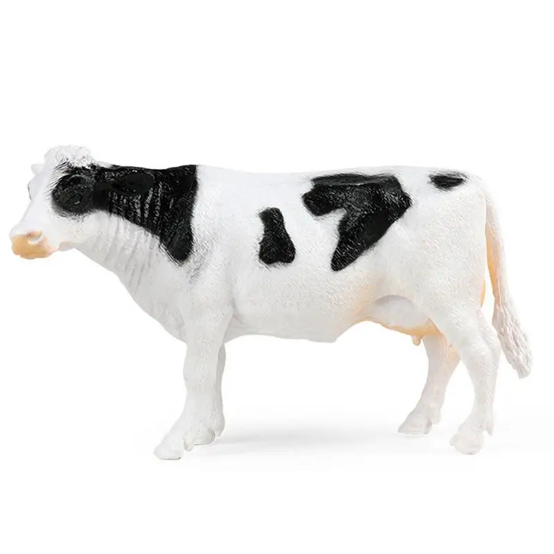 

Simulation Wild Cow Realistic Farm Cow Model Figures Toy Realistic Hand-Painted Farm Cow Family Figurines