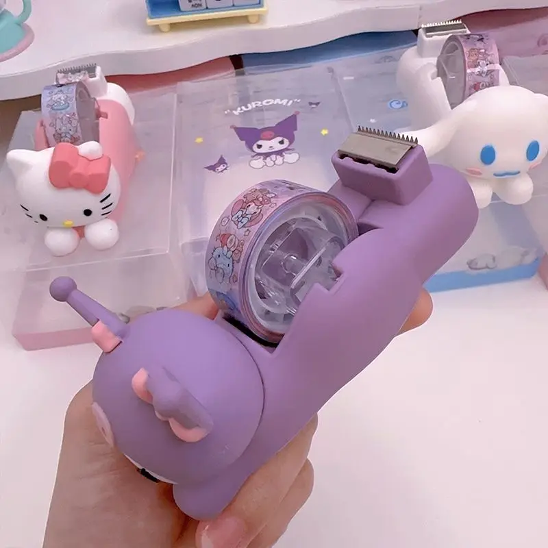 Милый резак для ленты Kuromi Kawaii Sanrio аниме Mymelody Cinnamoroll маленькая клейкая бумага