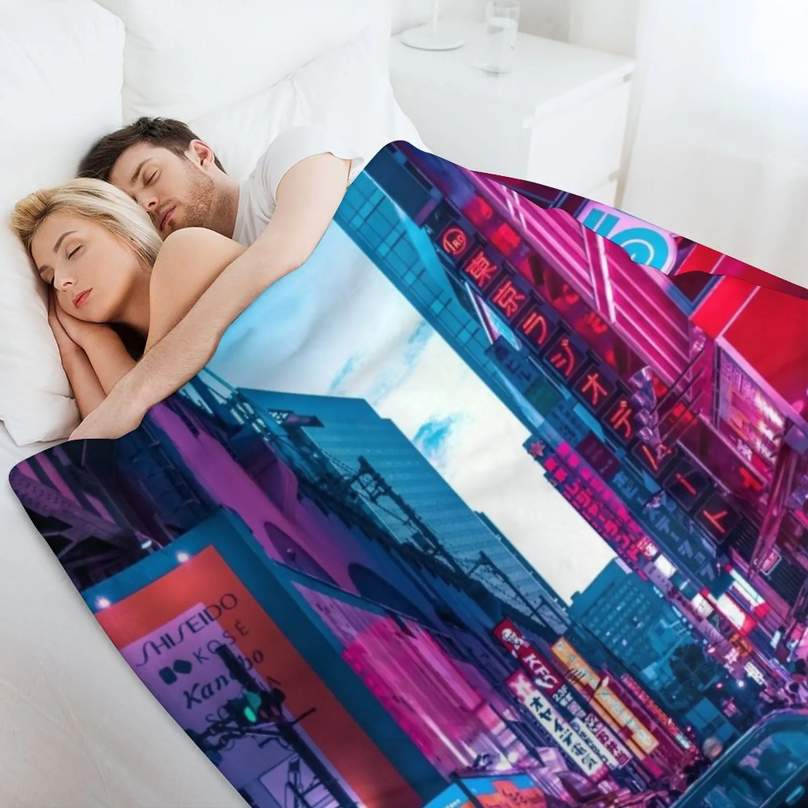 Новые вечерние прицелы Акихабара Throw Blanket Beautifuls Shaggy Blankets
