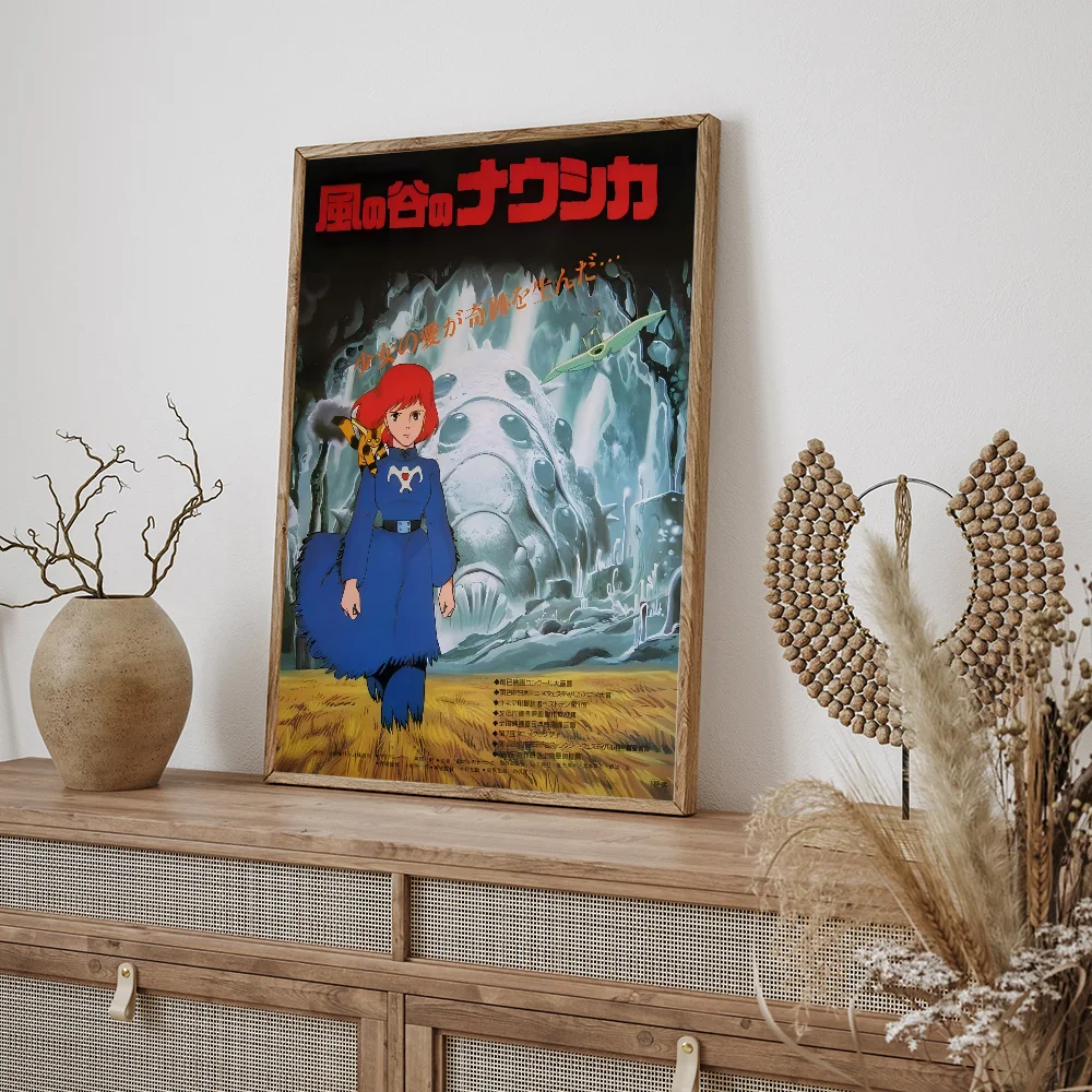 Anime Nausicaa Of The Valley DIY Sticky Poster Waterproof Paper Sticker Coffee House Bar Home Decor