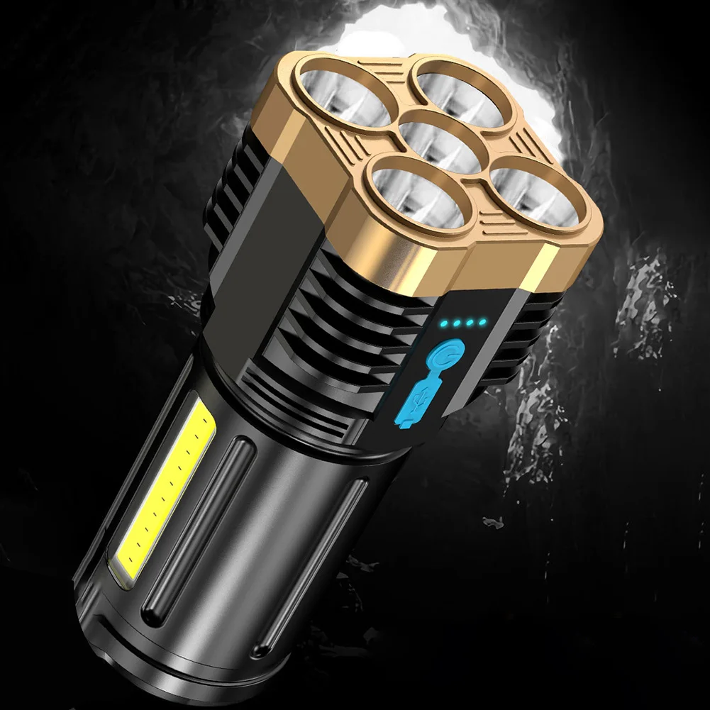 

Portable COB LED Flashlight Spotlight 500LM Outdoor Waterproof Strong Torch Lamp for Outdoor Hunting Adventure