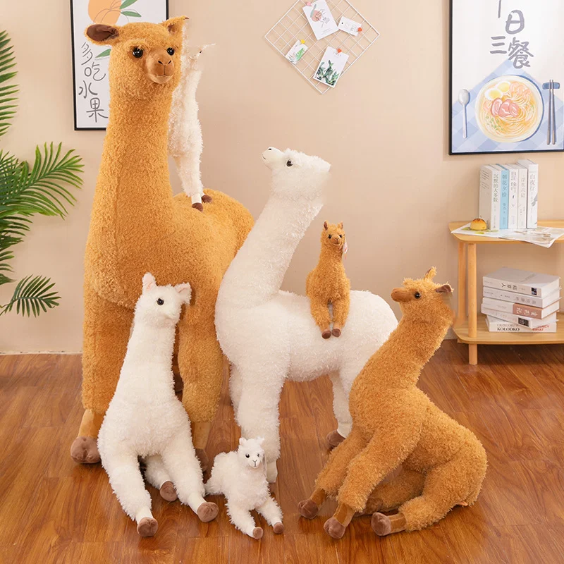 

Альпака Плюшевые игрушки мультфильм животных окно торгового центра дисплей Диван Подушка спальня гостиная вечерние украшения детей подарок на день рождения