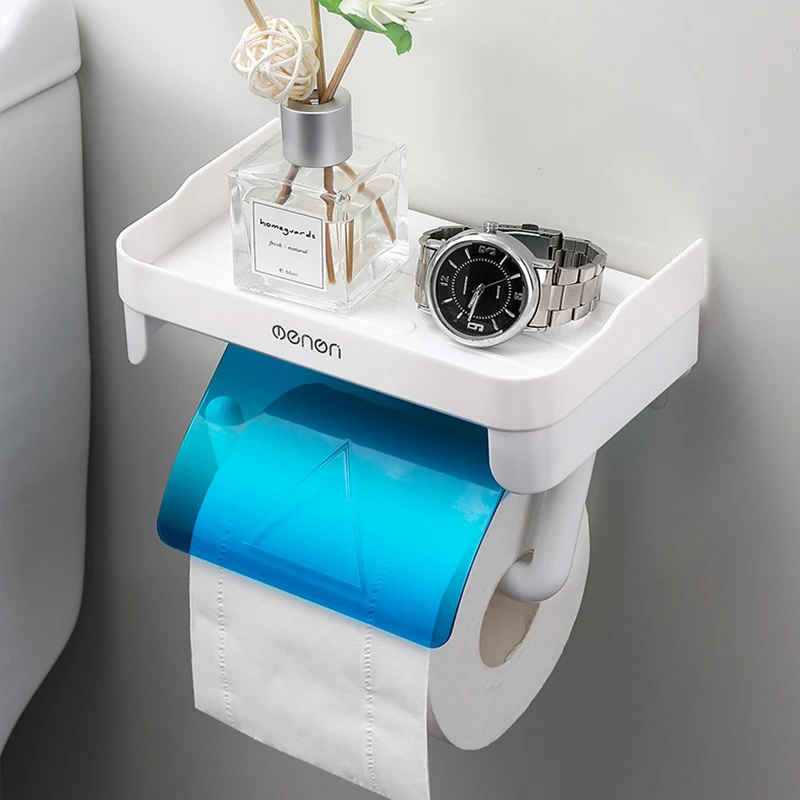 

Настенный держатель для туалетной бумаги, держатель для ванной комнаты, настенный держатель для туалетной бумаги, самоклеящийся держатель без отверстий, кухонный аксессуар для рулонной бумаги
