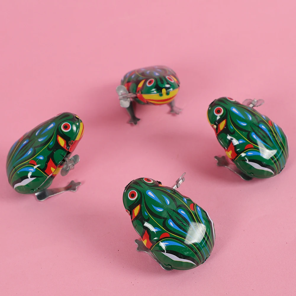 

5Pcs Tin Clockwork Jumping Frog Classic Educational Toys for Kids Birthday Party Favors Pinata Fillers School Rewards Goodie bag