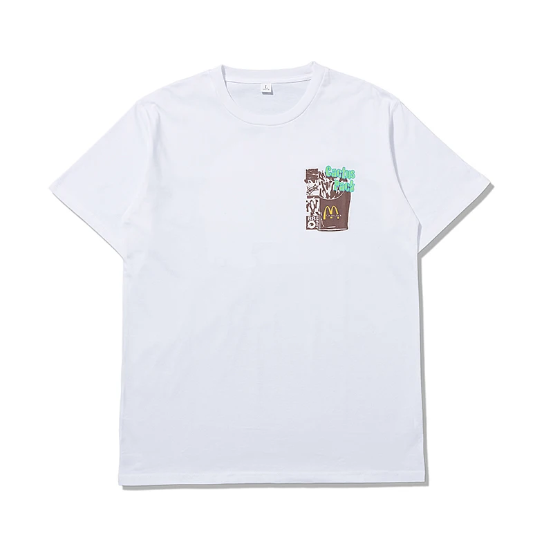 

Футболка с принтом Тревиса Скотта кактуса Джека той же куклы Мужская и женская футболка с коротким рукавом графическая футболка s футболка ...