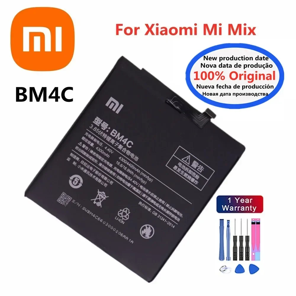 Оригинальный аккумулятор для Xiaomi Mi Mix4 Mix3 Mix2 Mix2S Mix 2 2S 3 4 BM3B BM3K BM4C BP43 телефона