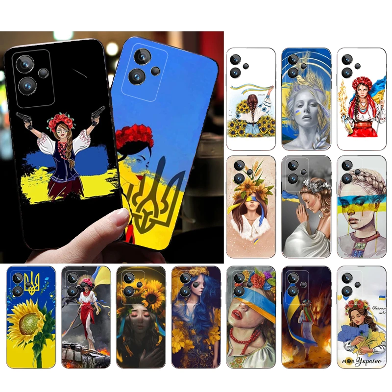 

Phone Case for OPPO Realme GT 2 Pro X2 Pro XT C25S 9 8 7 6 Pro 6i GT Master C3 C21 C21Y C11 X3 SuperZoom Ukraine Girl Case