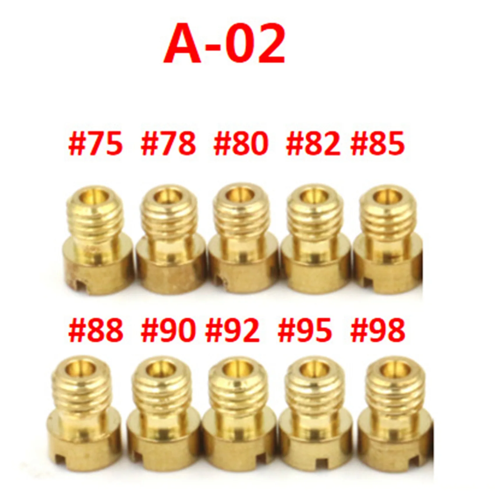 10 шт. подходящие для главного распылителя скутера ковш PE24/26/27/30 Halma CG-125 Nibi