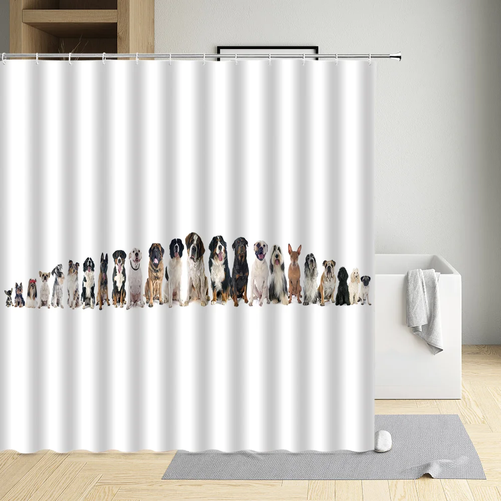 

Интересная Современная Экологически чистая ткань полиэстер, водонепроницаемая ткань, оформление ванной комнаты с крючками