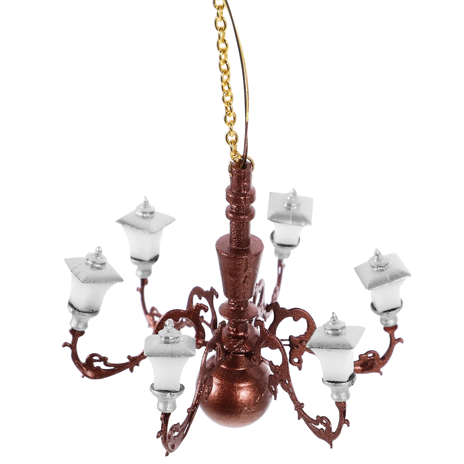 

Model Chandelier Accessories Mini House Lighting Miniature Living Room Decor Tiny Lamp