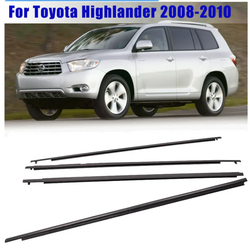 

Водонепроницаемая резиновая уплотнительная лента для окон автомобиля Toyota Highlander 2008-2010, 4 шт.