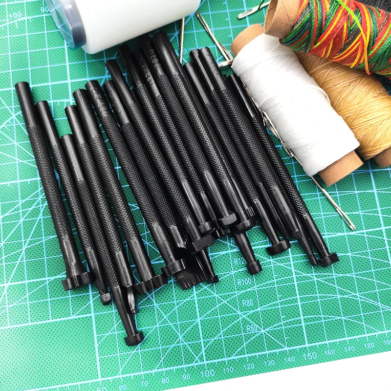 

20Pc Leather Printing Tool Alloy Saddle Making Carving Handmade Leatherwear Craft DIY Punch Stamps Metal Leather Stamping Saddle
