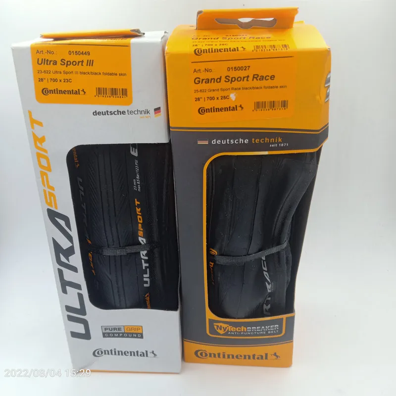 

Continental Road Tire ULTRA Sport III & GRAND Sport Race & Extra 700× 23C /25C/28C Road Bicycle Clincher Foldable Gravel Tire