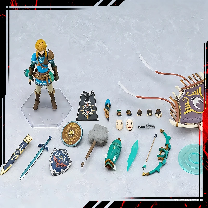 Фото В наличии: Фигурка Figma 626 Link Deluxe из The Legend of Zelda: Tears of the Kingdom, а также фигурки из Breath of the Wild, аниме-фигурки, игрушки. №1