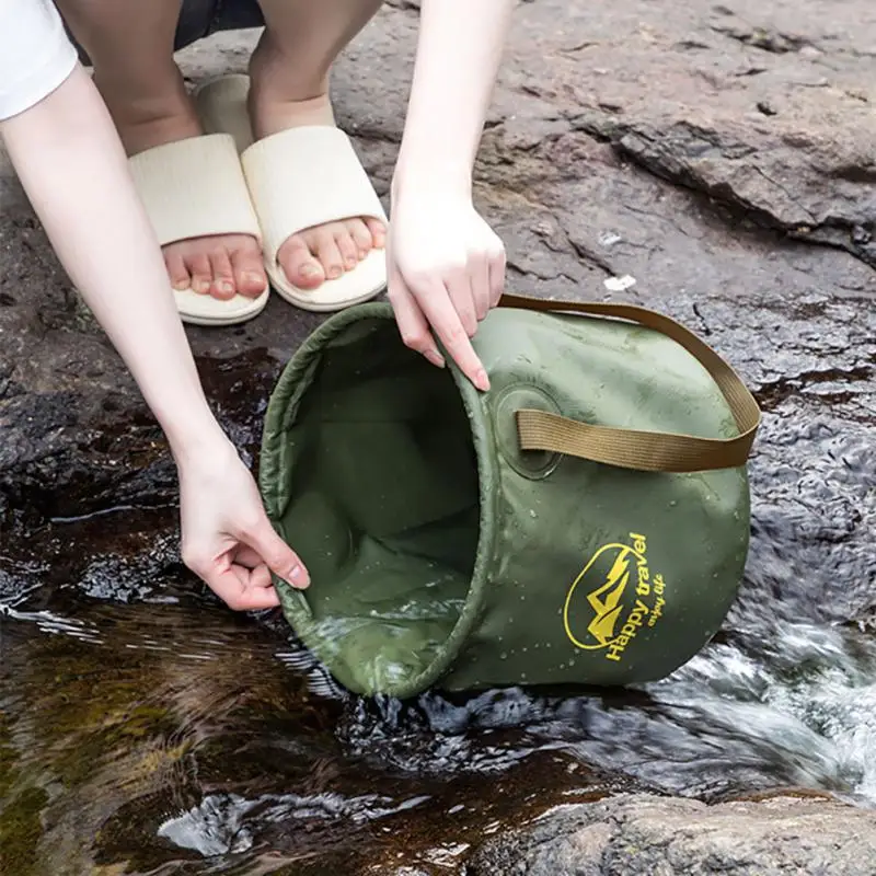

Barbecue Picnic Storage Bucket Portable Water Storage Bag Travel Camping Folding Bucket Multi-functional Folding Bucket